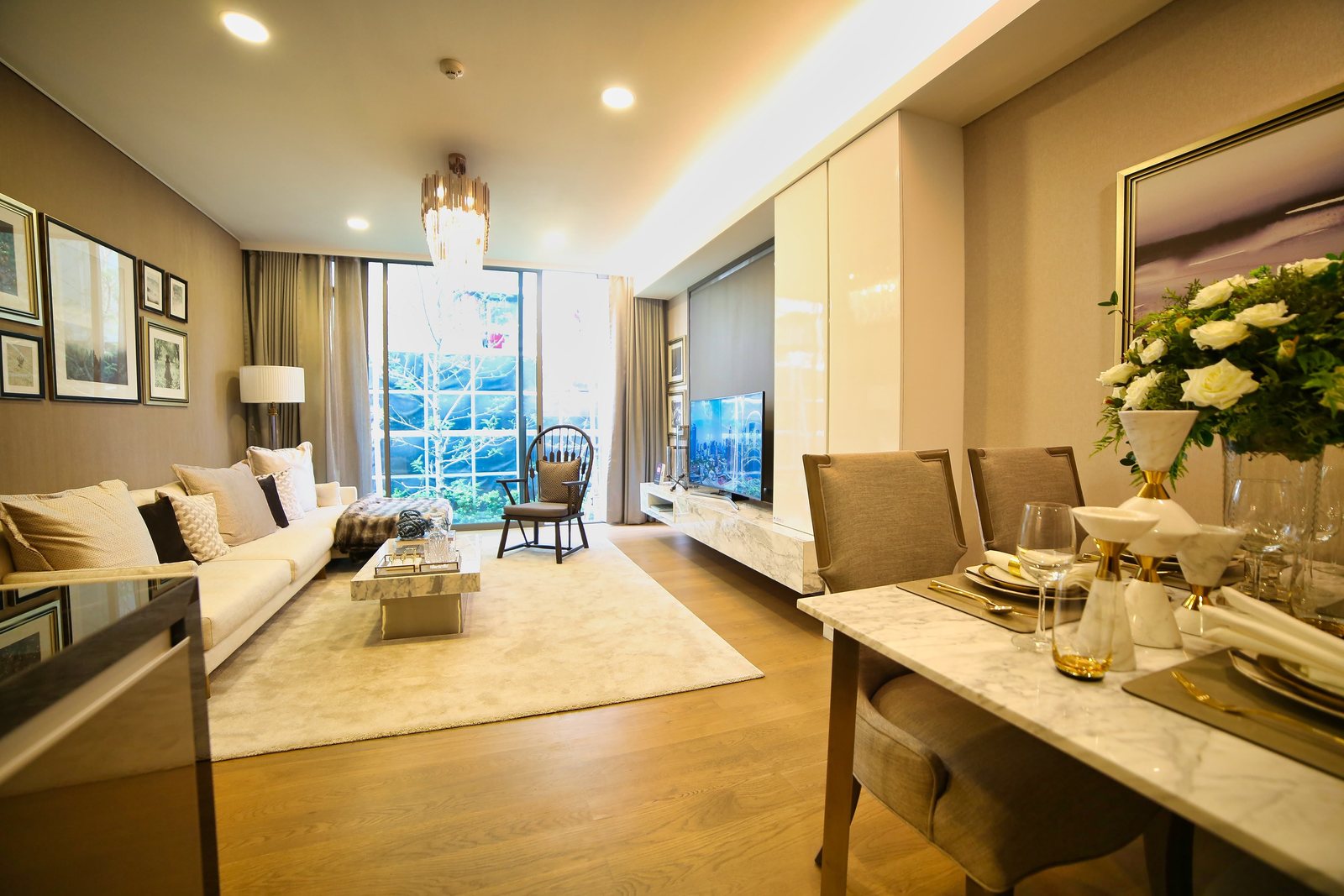 Refined interior prepared for luxury property presentation